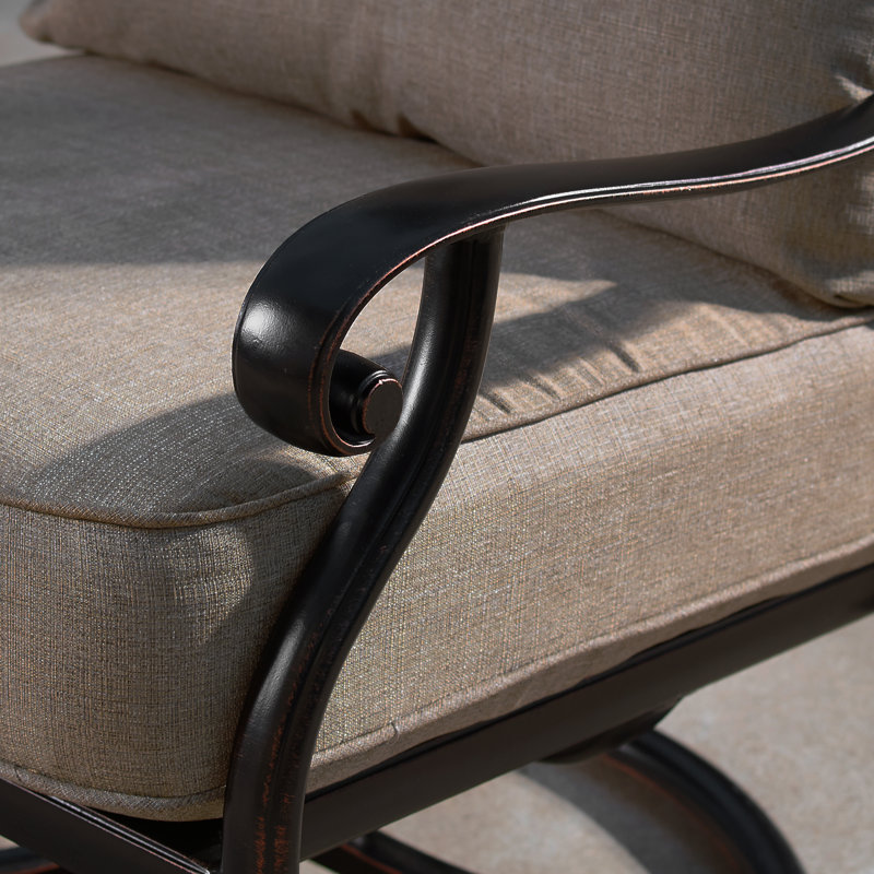 Charlton Home® Bayshore Swivel Patio Chair with Cushions Wayfair